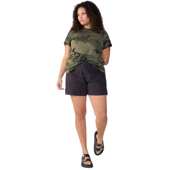 Sanctuary Pants - SANCTUARY Shorts Size 16W / Size 16 NEW Switchback Cuffed Short Black